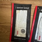 New Lot Of 4 Ghost Golf Left-hand Womens Ladies Golf Glove White   Gray Large