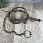 Antique Old Bigelow Trap Hunting Round Spring Rare Fur Beaver Unusual Usa
