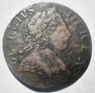 1772 Great Britain 1 2 Half Penny  George Iii Colonial Revolutionary War Vf