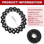 Bird Nest Magic Hair Clip  Hairs Maker Ponytail Holder  3 Pack  Black 