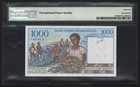 1994 Madagascar  Banky Foiben   i  1000 Francs   200 Ariary  Pick-76b  Pmg 66 Unc