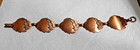 8 Inch Vintage Solid Copper Renoir Triple Leaf Panels Bracelet 1  21 6 Grams