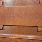 Antique Domestic Treadle Sewing Machine Wood Cover Top Coffin