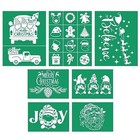  Merry Christmas Stencils 7pcs Silk Screen Stencils 7pcs Silk Screen Stencils