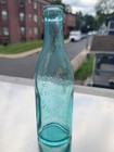 1900 s John Kuhlmann Beverage Co Ellenville Ny 8 Oz Aqua Crown Top Beer Bottle