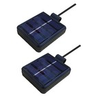 Solar Lantern Light Replacement Top  led Solar Panel Lantern Square 2 Pieces