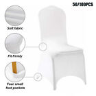 100pcs Spandex Chair Cover Stretch Slipcovers For Wedding Party Dining Banquet 