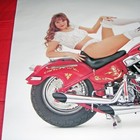 Harley Davidson Sexy Photo Vintage 1997 Chopper Cheesecake Pinup Girl Poster