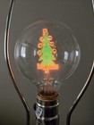 Vintage Christmas Aerolux Neon  merry Xmas  Light Bulb - Works 