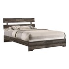 5pc Modern Rustic Walnut Brown Bedroom Set Queen King Full Twin B d m n c