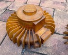 Wooden Industrial Foundry Molds     Vintage 20th C     Gear Impeller Fans - Set W 9