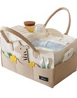 Baby Diaper Caddy  Nursery Storage Bin And Car Organizer Basket For Kids Egg   