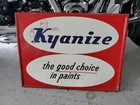 C 1964 Original Vintage Kyanize Paint Sign Metal The Good Choice Red Cartoon Guy