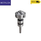 70mm 4 Jaw Independent Lathe Chuck Reversible Mt2 Live Center Tailstock Drill