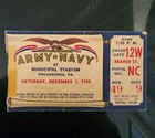 1945 Army Navy Game Ticket Pair Wwii Era Municipal Stadium Philadelphia Row 49