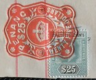 Malaya Straits Settlements 1906 Kevii Fiscal Revenue  25 Used Sg 139 M3264