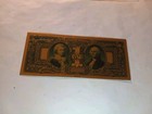 1875 American Gold Banknote Us Color Paper Money Foil Currency  1 Gold Shiny 