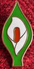 Easter Rising Lily Ireland Flag Pin Badge - Gold Plated