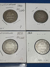 1800 s Newfoundland 20 Cent Coin Lot  7 Coins - 2 Iccs Certified And 5 Raw