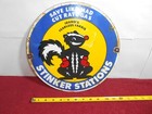Vintage 11  In Cut Rate Gas Stations Advertising Sign Metal Porcelain - 946 D