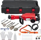 2200w Electric Jack Hammer Demolition Tool Kit Jack Hammer Drill With 6 Tool Hea