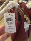 Nwt Coach C7278 Mini Lillie Carryall In Signature Leather Cherry Red Satchel Bag