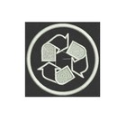 Recycle With Name Patch Custom Embroidered Tag  Badge