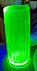 Vtg Uranium Glass Soda Fountain Straw Holder Revised Shipping