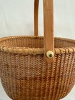 Nantucket Basket Swing Handle Oval Nautical Rare 
