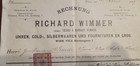 Vienna 1899 - Company  richard Wimmer  Sends Invoice To Mr  G  Podetti