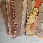 Textured Paper Mini Kit 4pc     Junk Journal Collage Refill Vintage Style