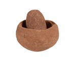Californian Medicine Mortar And Pestle Prehistoric  Size 2 125  H X 3 125  D