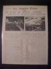 Vintage Newspaper Headlines   200 Dead St Francis Dam Water Flood Disaster  1928