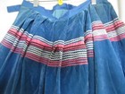Vtg  Seminole Patchwork Velvet Skirt Waist 33  Sz xl Native American  Art Rare
