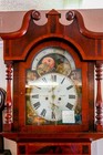 English Antique Tall Case Clock - Rolling Moon  Circa 1850  Mary Agar  Bury