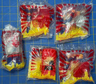 Vintage Lot Of 5 1997 Dc Superman Action Figure Burger King Kids Meal Toy Nip