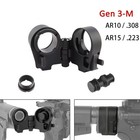 Heavy Duty Folding Stock Adapter Matte Black Quick Mount For Ar15 Ar10 Rifle