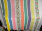 Beautiful Hand Made Crochet Blanket With Bright Spring Colors Approx 62 By 62 