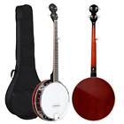 New 5 String Banjo 24 Brackets Right Handed For School Gift With Carry Bag