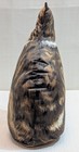 Vintage Two Sided Stuffed Cloth Sitting Brown Tabby Cat Pillow  9 25  H