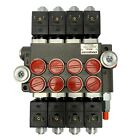 4 Spool Solenoid 12v Dc Hydraulic Control Valve Double Acting 13 Gpm 3600 Psi