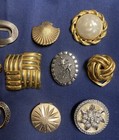 Mixed Lot Of Vintage Scarf Clips - Some Signed Germany Flowers Deer Cherub