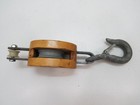 2 1 4 Inch Wood   Iron Brewer Titchener  Pulley Block Tackle Sail Boat  c4c038d 