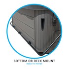 Puri Tech Fold Spa Cover Lift Bottom Or Deck Mount Powder Coated Aluminum Black