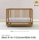 Delta Children Heartland 4-in-1 Convertible Crib - Greenguard Gold Certified 