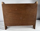 Rustic Wood Lattice Cabinet Small Tabletop Storage Coffee Bar Decor 