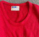 Vintage 1980s Red White Black Cheerleader Uniform Outfit W  2 Skirt Knit Top