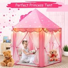 Princess Castle Play Tent Girls Tents Indoor Playhouses With Star Lights Girl   