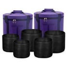 Blank 432hz 7 -12  Set Of 7 Frosted Quartz Crystal Singing Bowl W case Meditate