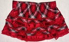 Sonoma Corduroy satin Skirt W panty Red pink plaid Size 6-9 Months